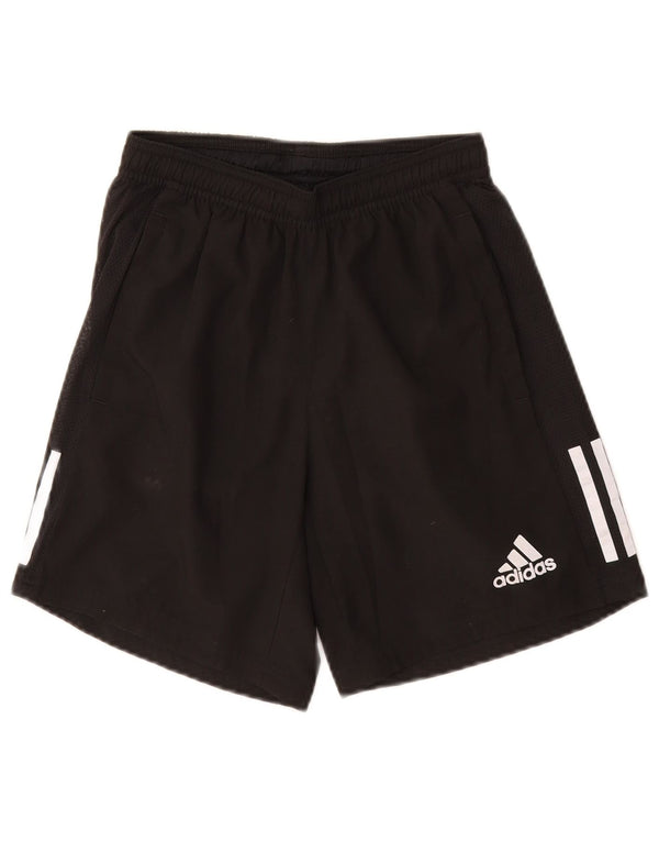 ADIDAS Boys Sport Shorts 6-7 Years XS Black Polyester