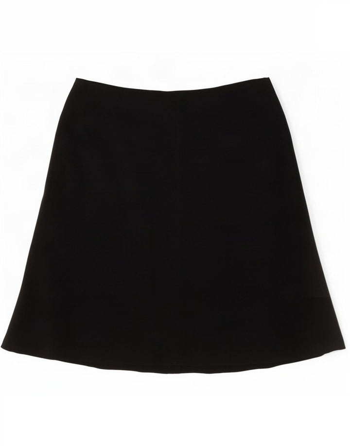 Marks & Spencer Womens A-Line Skirt UK 12 Medium W30 Black Polyester