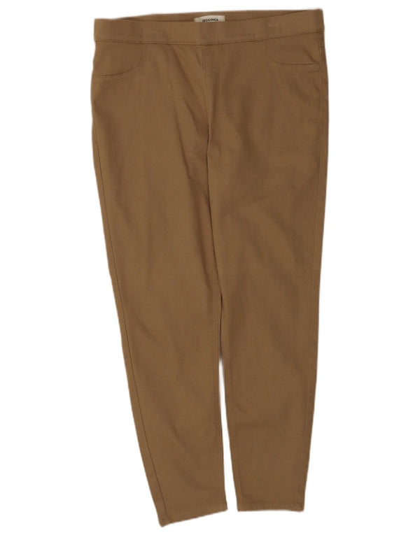 Marks & Spencer Womens Jegging Casual Trousers UK 16 Large W34 L25 Beige