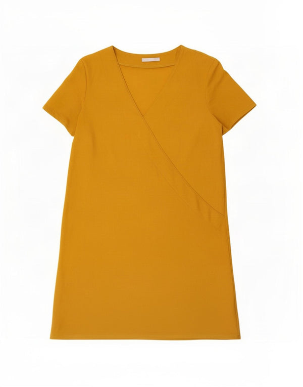 Zara Womens T-Shirt Dress UK 14 Medium Yellow