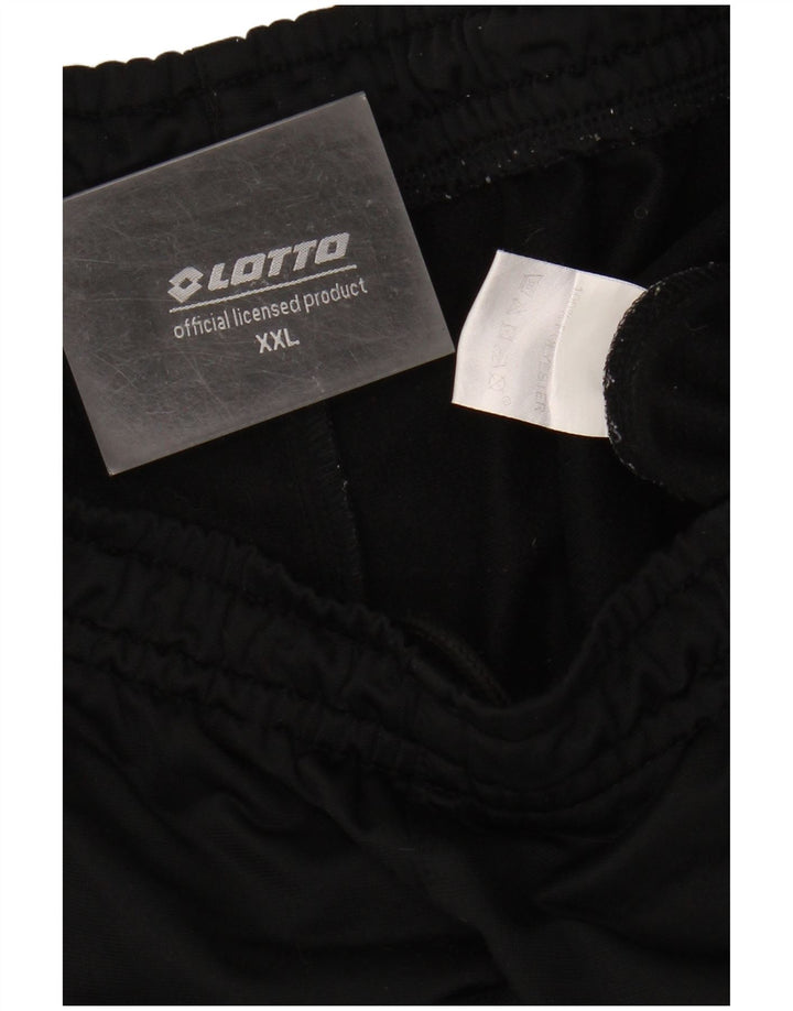 LOTTO Mens Tracksuit Trousers Joggers 2XL  Black Polyester