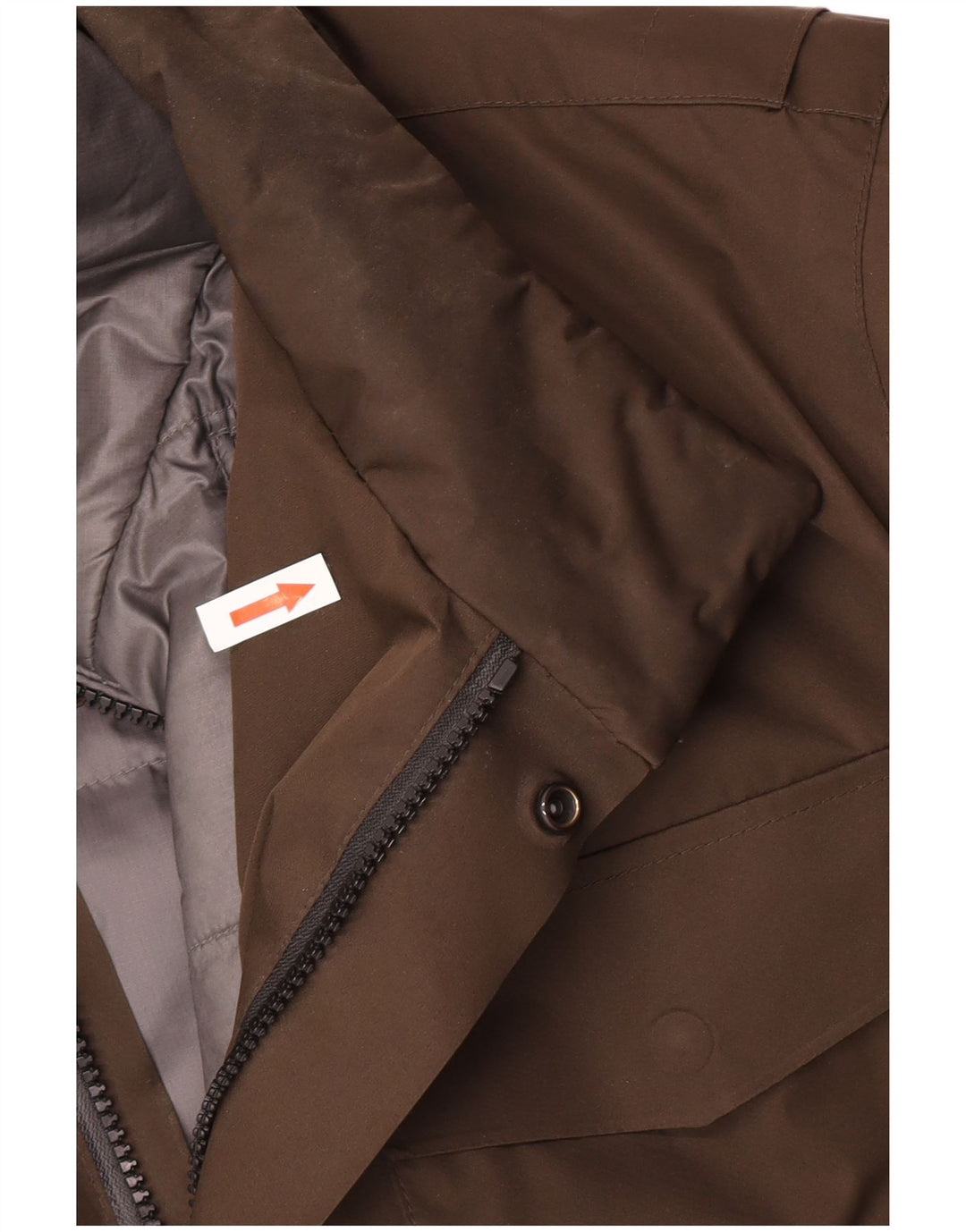 Massimo Dutti Mens Padded Jacket UK 42 XL Brown Polyester