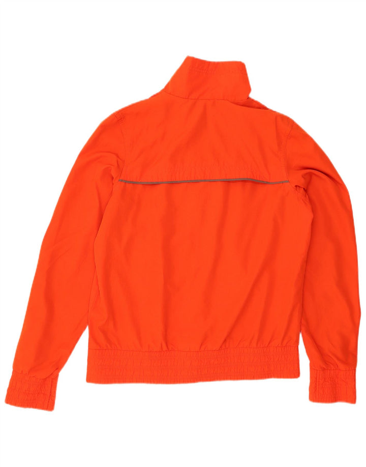 NIKE Womens Tracksuit Top Jacket UK 12/14 Medium Orange Polyester