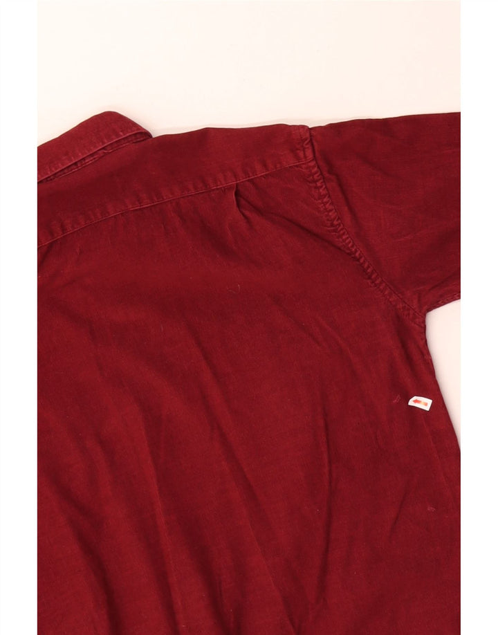 CAMEL ACTIVE Mens Corduroy Shirt Medium Red Cotton