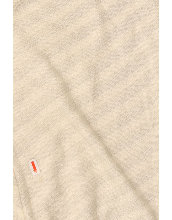 VINTAGE Womens Cami Top UK 14 Medium White Chevron