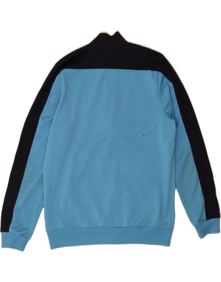 PUMA Boys Tracksuit Top Jacket 13-14 Years XL Blue Colourblock Polyester Vintage Puma and Second-Hand Puma from Messina Hembry 