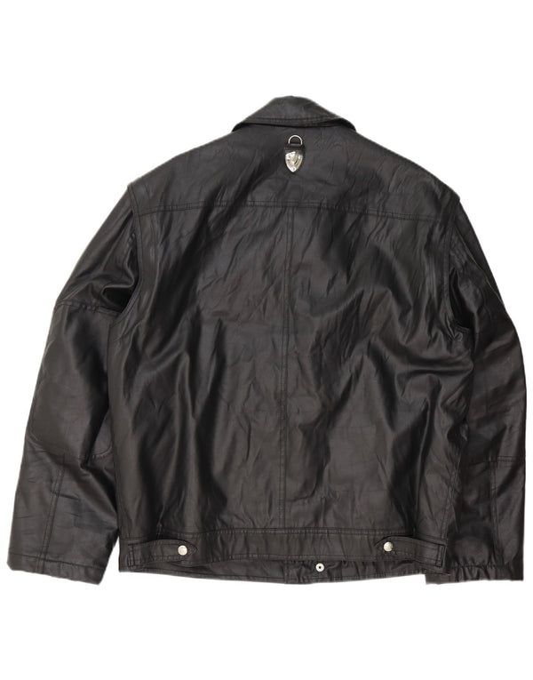 Piero Guidi Mens Utility Jacket UK 42 XL Black