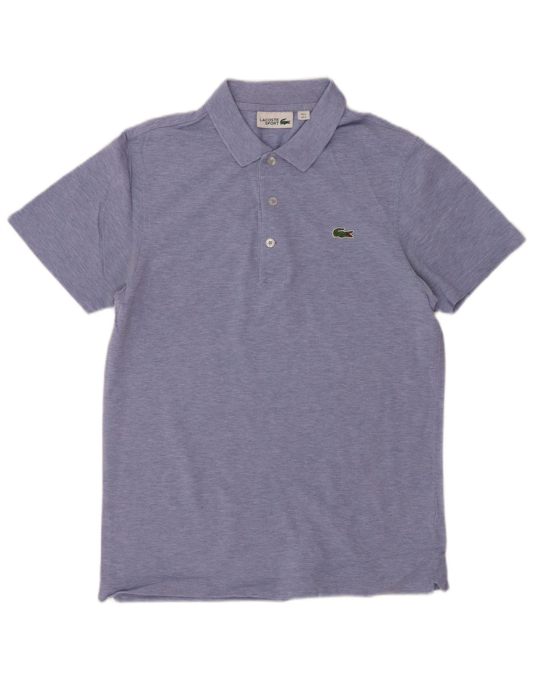LACOSTE Mens Polo Shirt Size 3 Small Blue Cotton