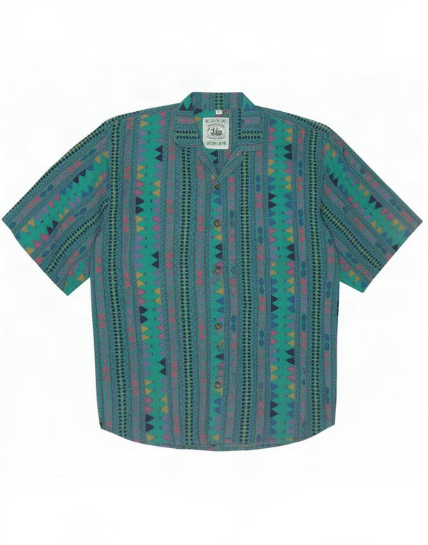 Trend Point Boys Short Sleeve Shirt 11-12 Years Multicoloured Geometric