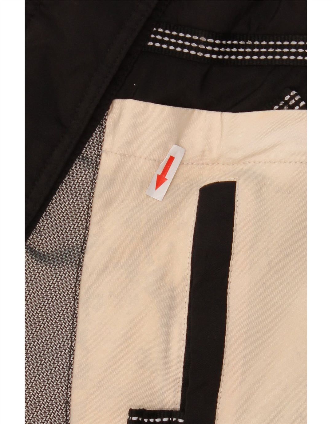 Sporting Mens Hooded Loose Fit Ski Jacket IT 46 Small White Colourblock