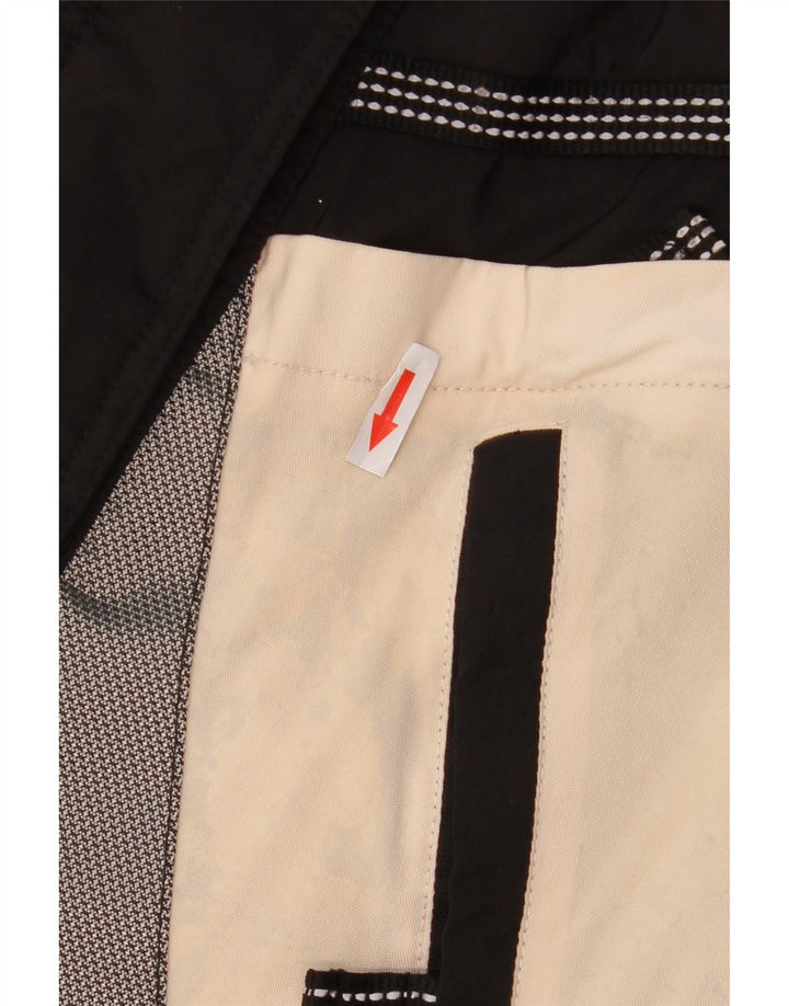 Sporting Mens Hooded Loose Fit Ski Jacket IT 46 Small White Colourblock