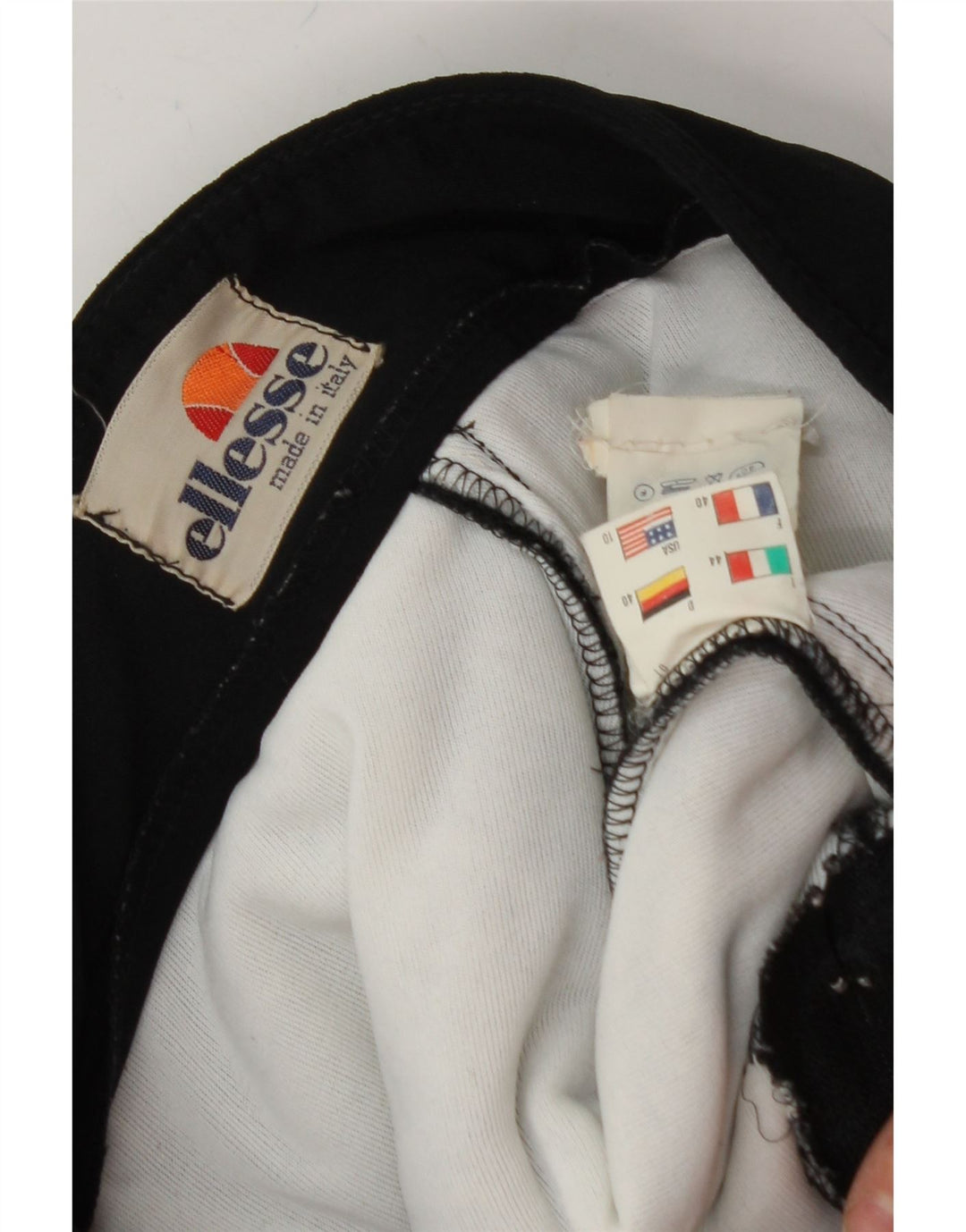 ELLESSE Womens Stirrup Tracksuit Trousers IT 44 Medium  Black Nylon