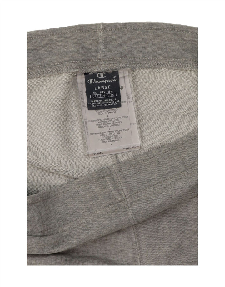 CHAMPION Mens Sport Shorts Large  Grey Cotton Vintage Champion and Second-Hand Champion from Messina Hembry 