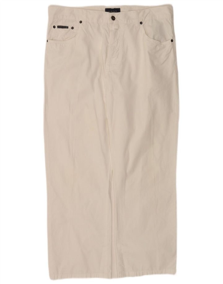 Gant Mens Loose Jeans W36 L28 White Cotton