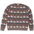 Marks & Spencer Mens Crew Neck Jumper Sweater Large Grey Christmas