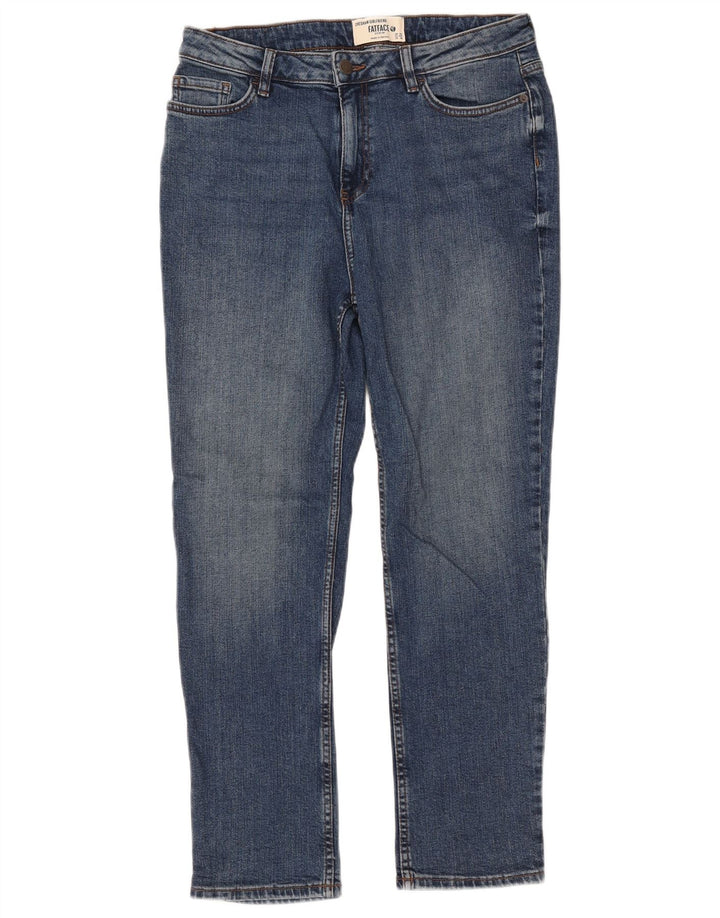 Fat Face Womens Chesham Girlfriend Slim Jeans UK 12 Medium W32 L27 Blue