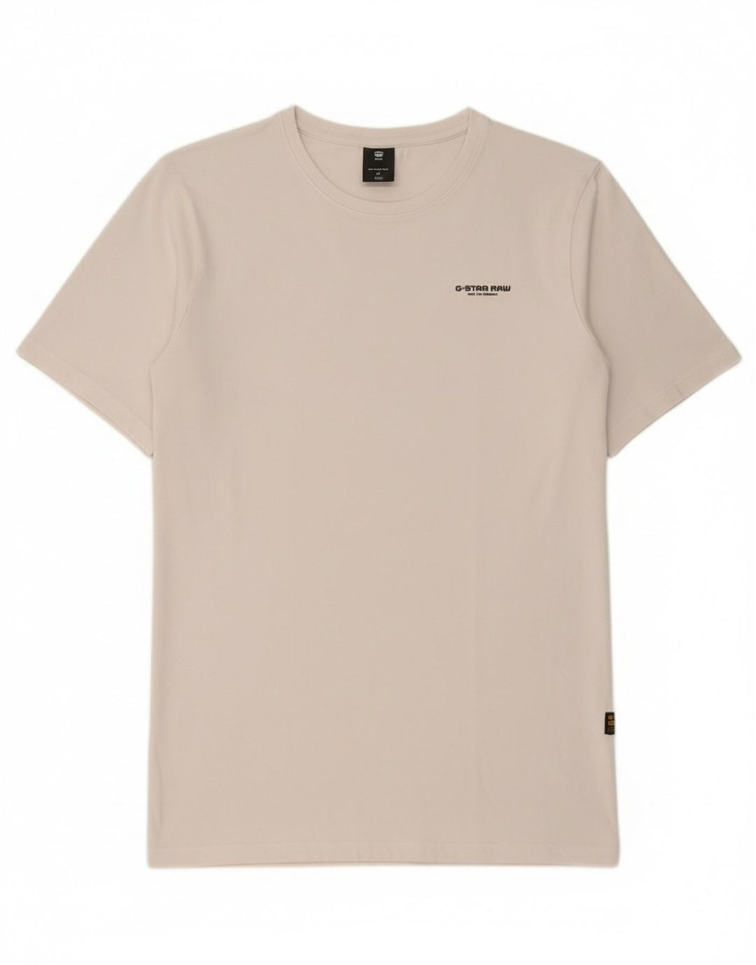 G-Star Mens T-Shirt Top Medium White Cotton