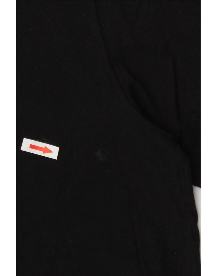 Hugo Boss Mens T-Shirt Top Large Black Cotton