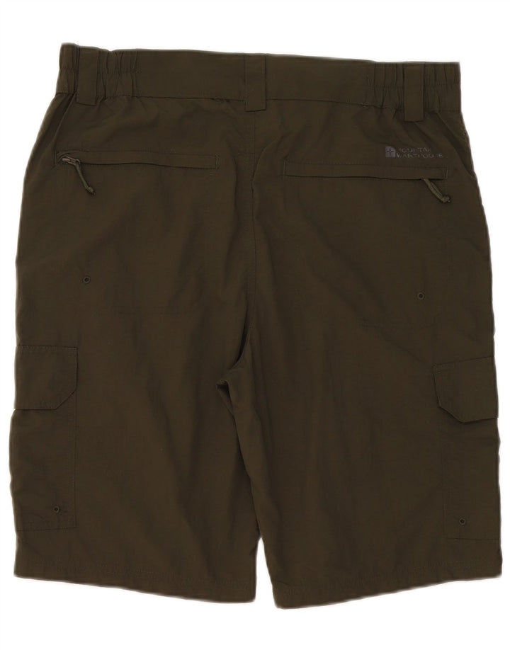 Mountain Warehouse Womens Cargo Shorts W34 Large Khaki Polyamide