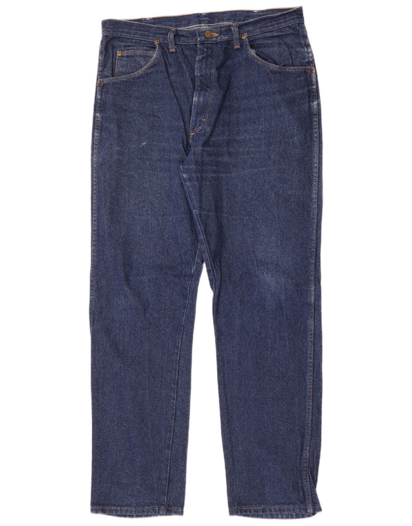 Wrangler Mens Straight Jeans W34 L32 Blue