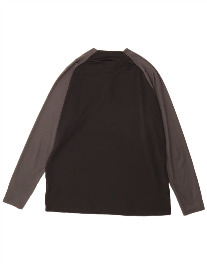Nike Mens Dri Fit Top Long Sleeve XL Black Colourblock