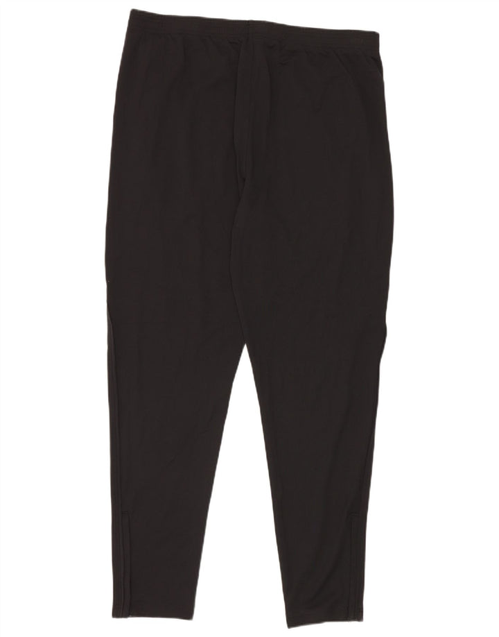 Under Armour Mens Fitted Tracksuit Trousers XL Black Polyester
