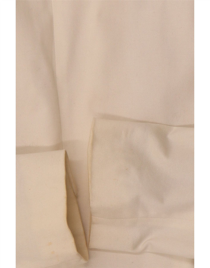 ZARA Womens 1 Button Blazer Jacket UK 12 Medium Off White Cotton Vintage Zara and Second-Hand Zara from Messina Hembry 