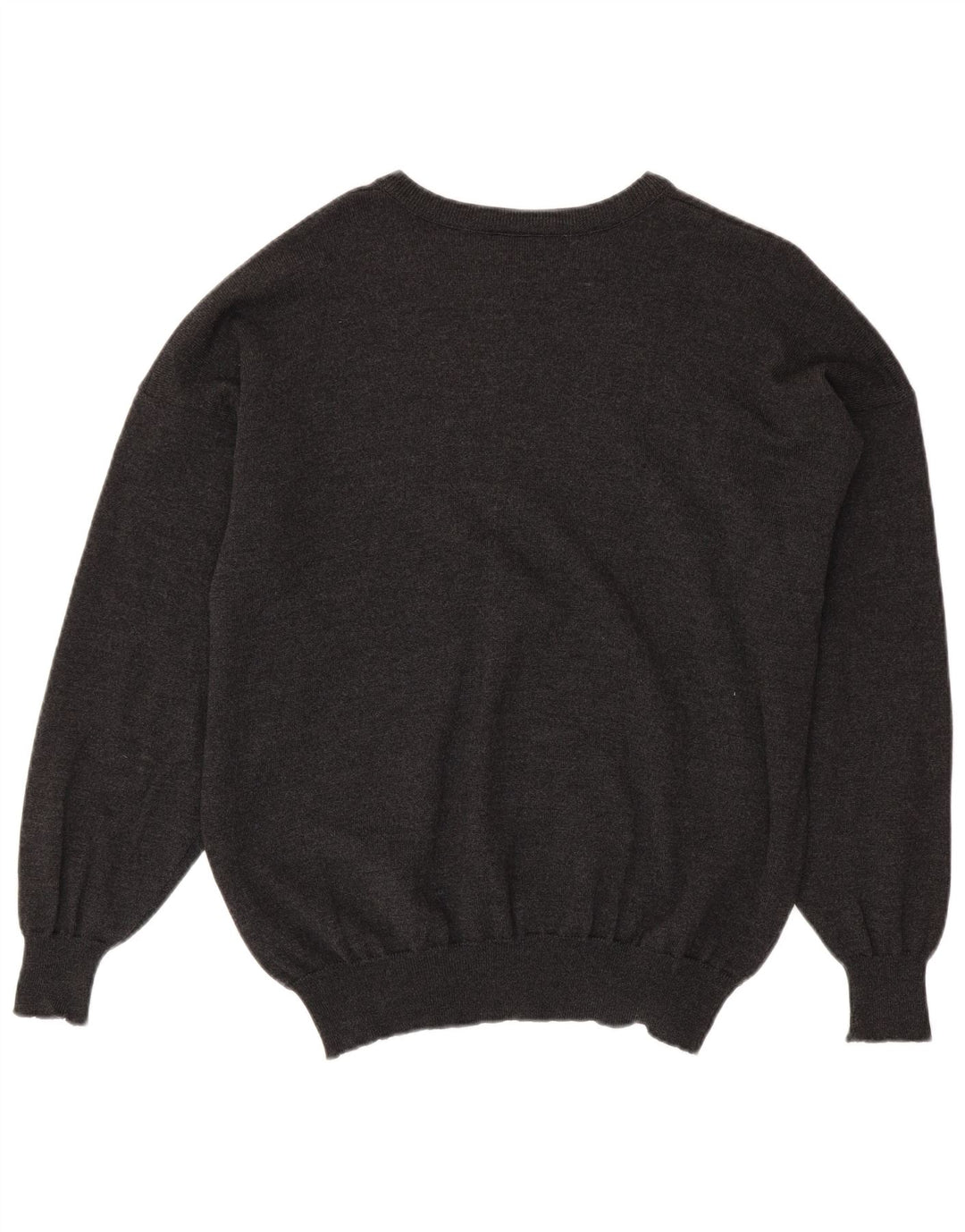 LACOSTE Mens Boat Neck Jumper Sweater Size 8 3XL Grey Wool