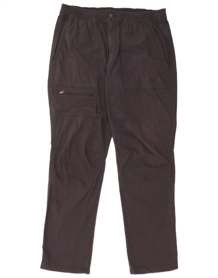 THE NORTH FACE Mens Straight Cargo Trousers XL W38 L32 Black Cotton