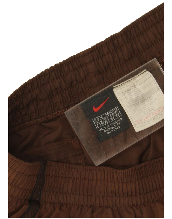 NIKE Mens Sport Shorts UK 39/41 Medium  Brown Polyester