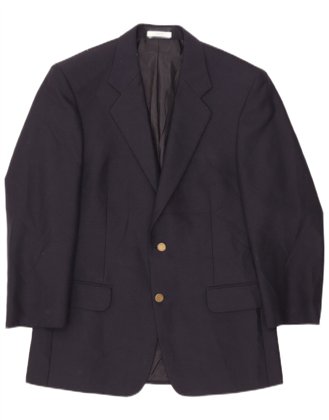 Marks & Spencer Mens 2 Button Blazer Jacket UK 38 Medium Navy Blue