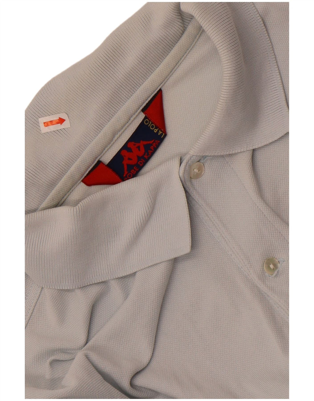 Kappa Mens Long Sleeve Polo Shirt Medium Blue Cotton