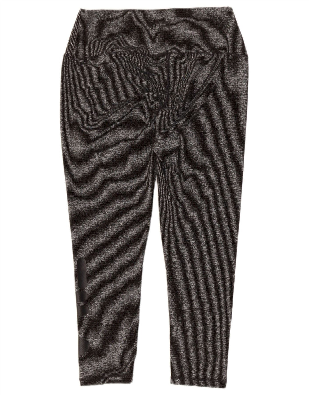 FILA Womens Graphic Capri Leggings UK 10 Small  Grey Pinstripe Polyester