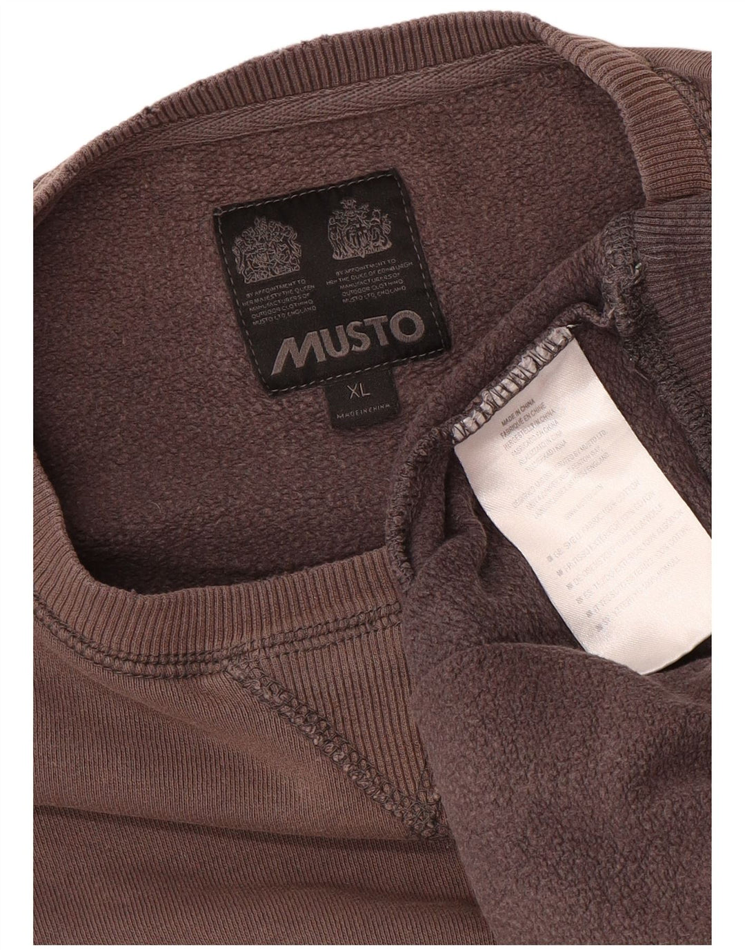 MUSTO Mens Sweatshirt Jumper XL Burgundy Cotton