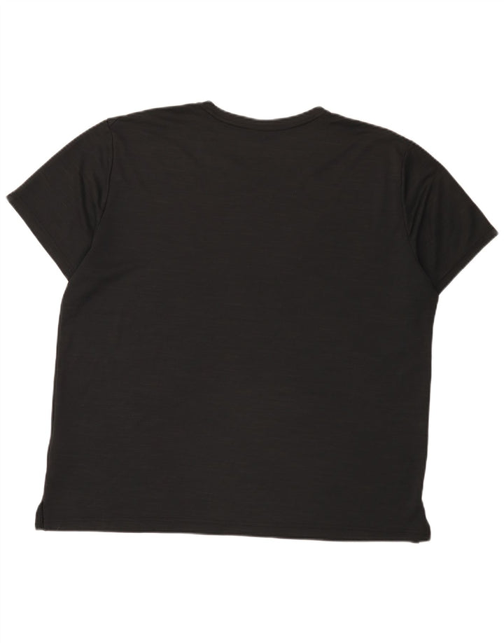 Nike Mens Dri Fit T-Shirt Top XL Black Flecked Polyester