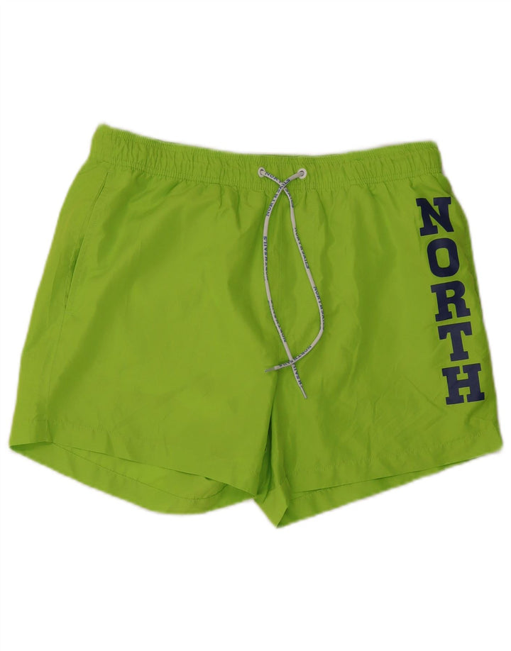 North Sails Mens Graphic Swimming Shorts Large Green Polyester