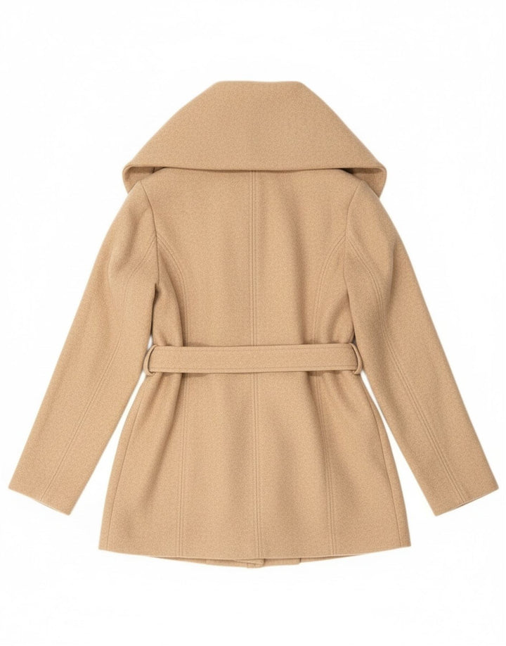 AMISU Womens Overcoat EU 40 Medium Beige Polyester