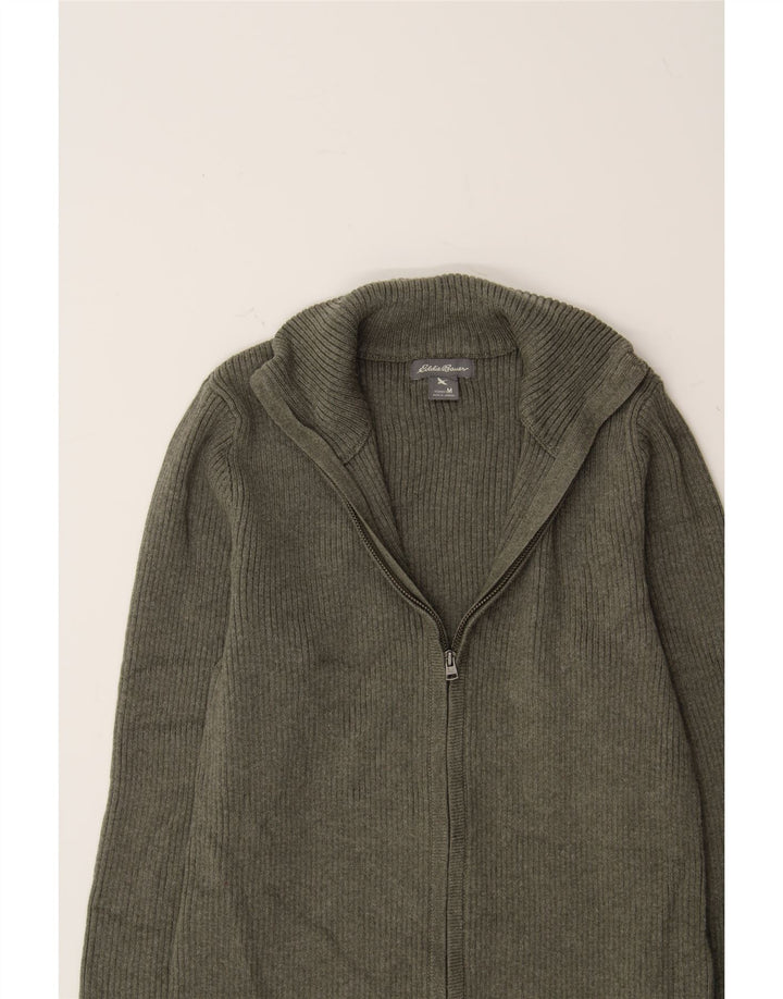 EDDIE BAUER Womens Cardigan Sweater UK 12 Medium Grey Cotton Vintage Eddie Bauer and Second-Hand Eddie Bauer from Messina Hembry 