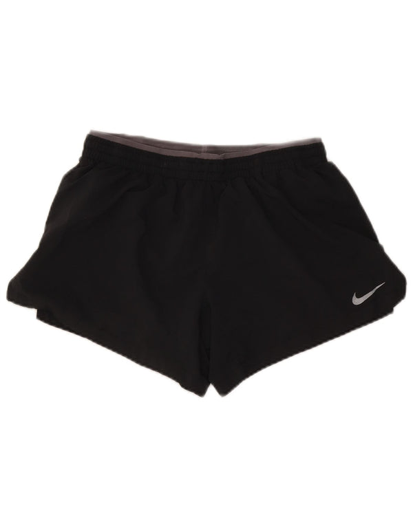Nike Womens Dri Fit Sport Shorts UK 10 Small Grey Polyester