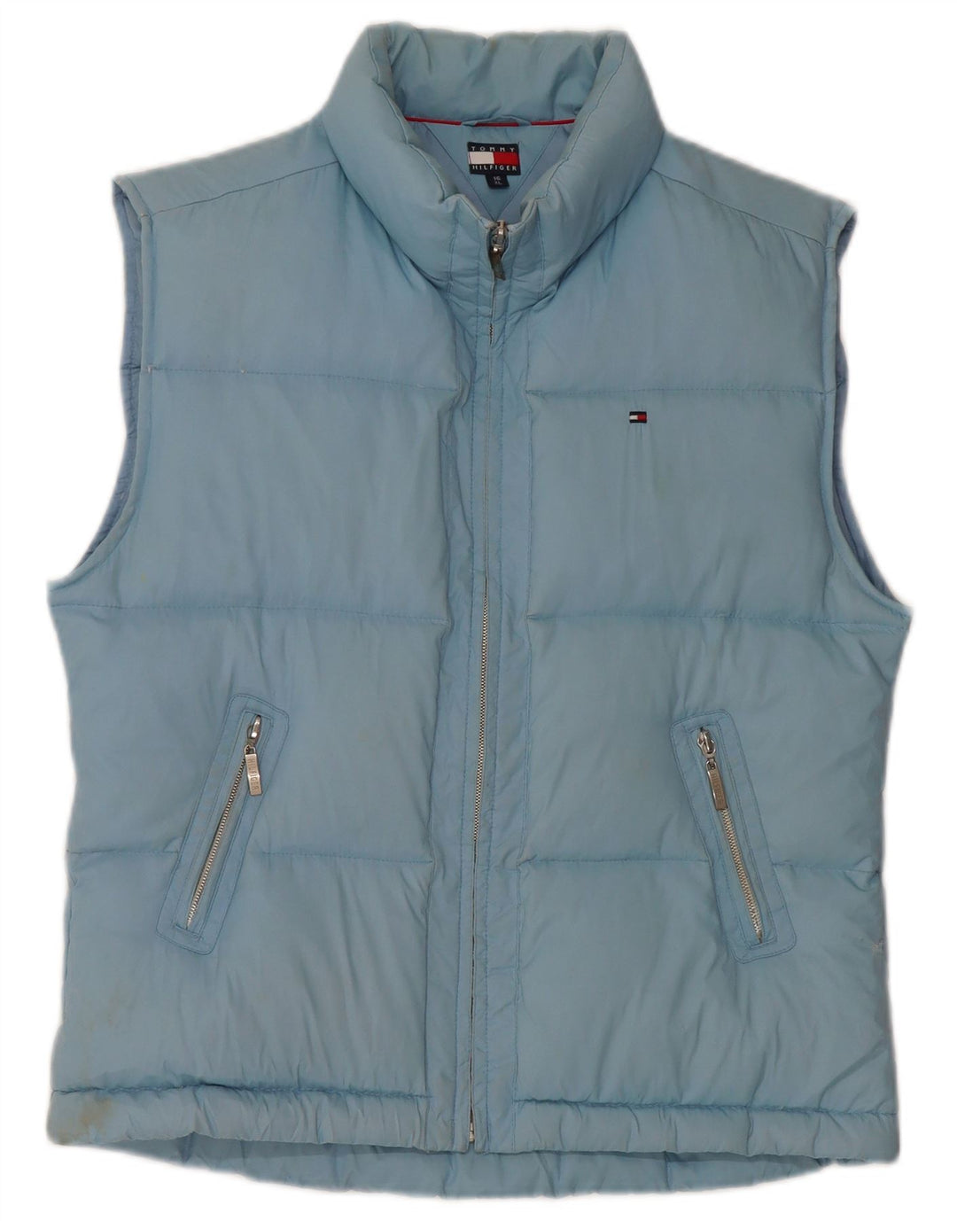 TOMMY HILFIGER Boys Padded Gilet 15-16 Years XL Blue Nylon