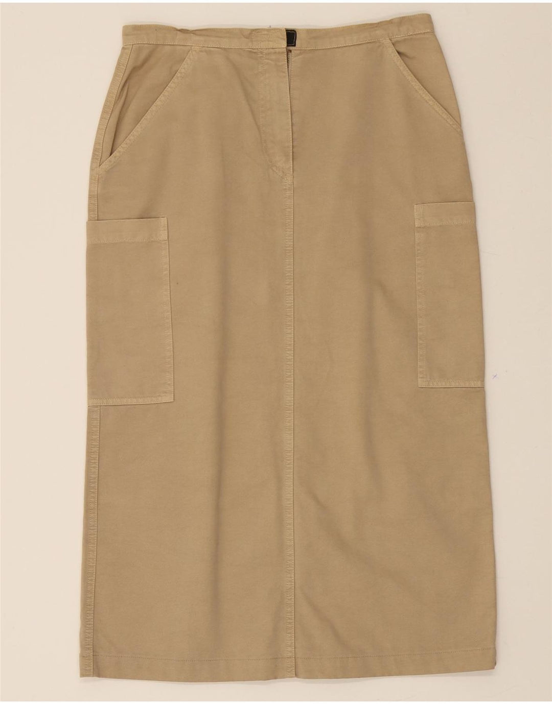 THINK PINK Womens Cargo Skirt  W30 L30 Beige Cotton Vintage Think Pink and Second-Hand Think Pink from Messina Hembry 