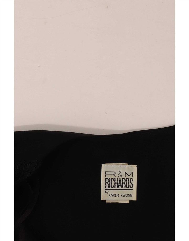 R&M Richards Womens Bolero Jacket UK 14 Medium Black Rayon