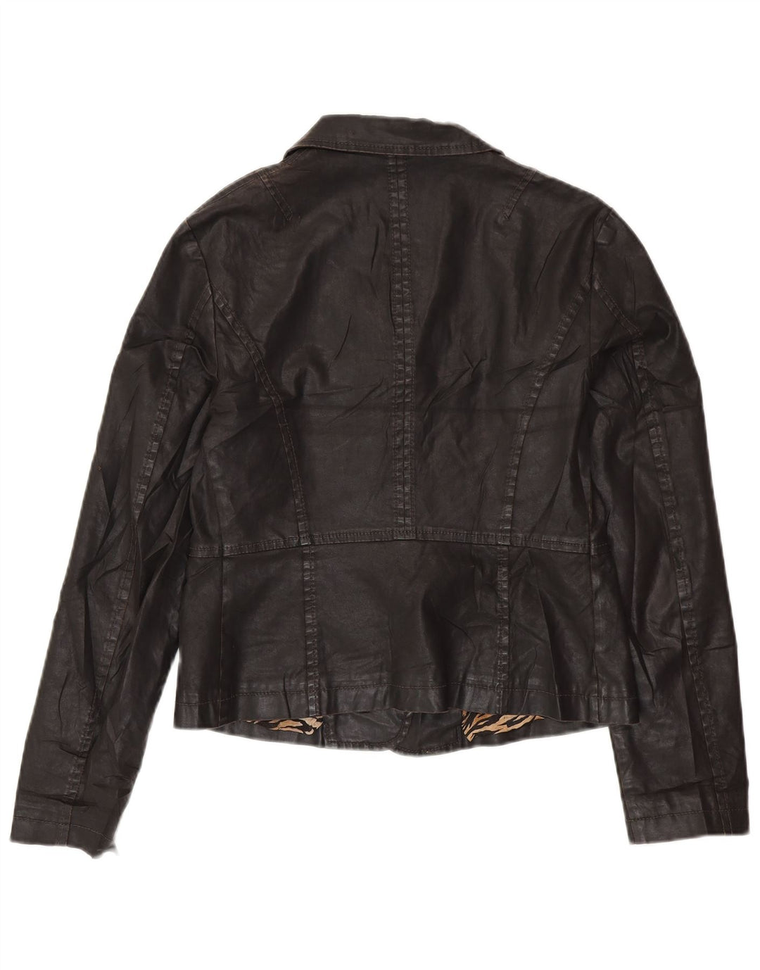 GUESS BY MARCIANO Womens Crop 3 Button Blazer Jacket IT 46 Large Black