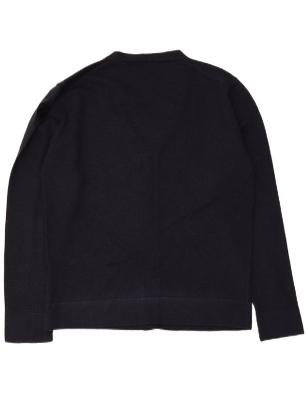 Blauer Womens Cardigan Sweater UK 14 Large Navy Blue Wool