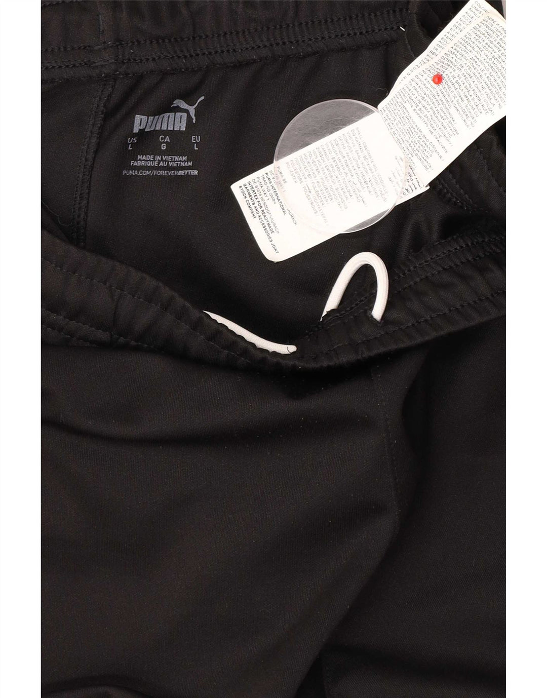 Puma Mens Tracksuit Trousers Large Black Polyester