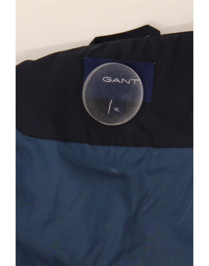 Gant Mens Quilted Jacket UK 42 XL Navy Blue Polyester