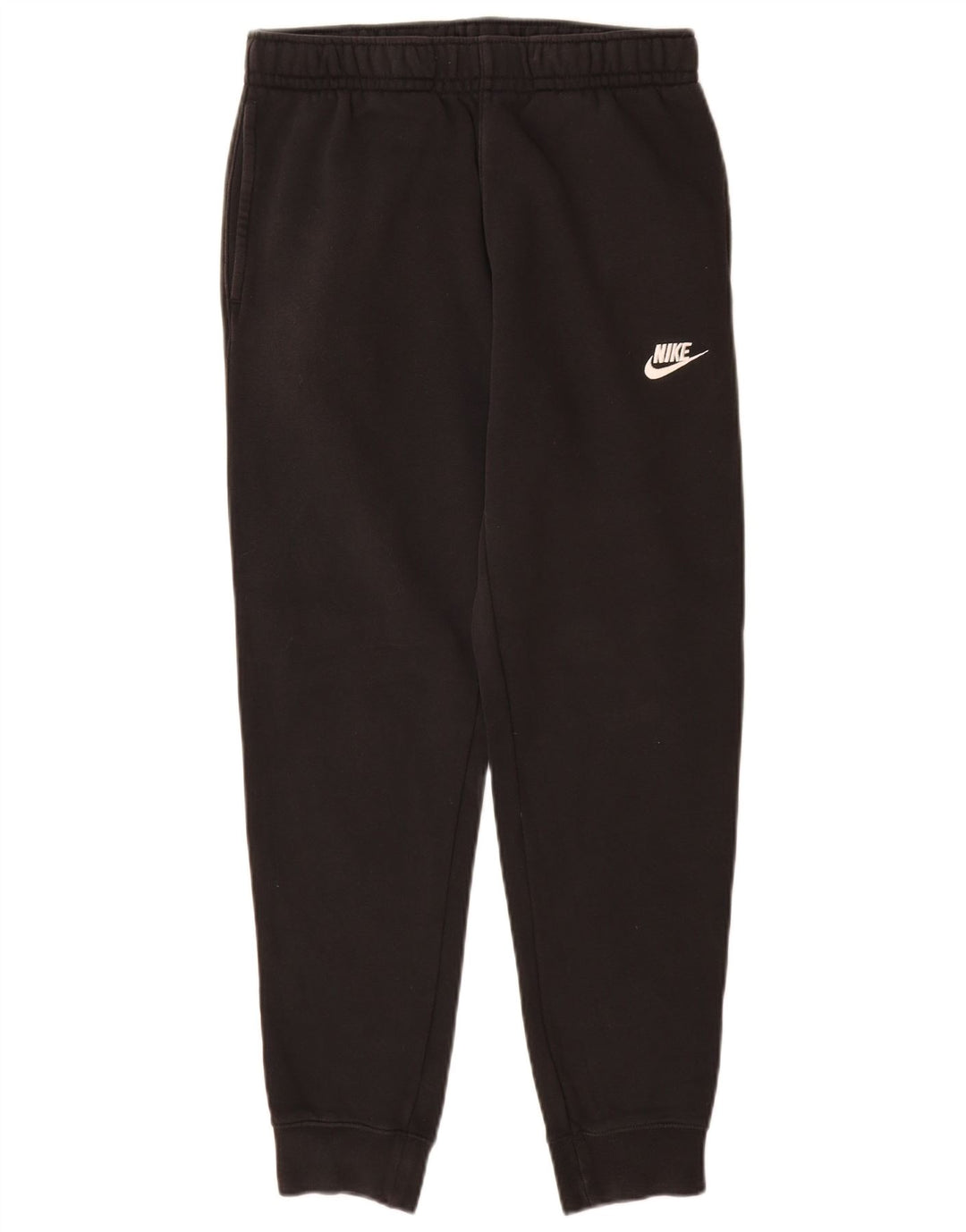 NIKE Mens Tracksuit Trousers Joggers Small Black Cotton