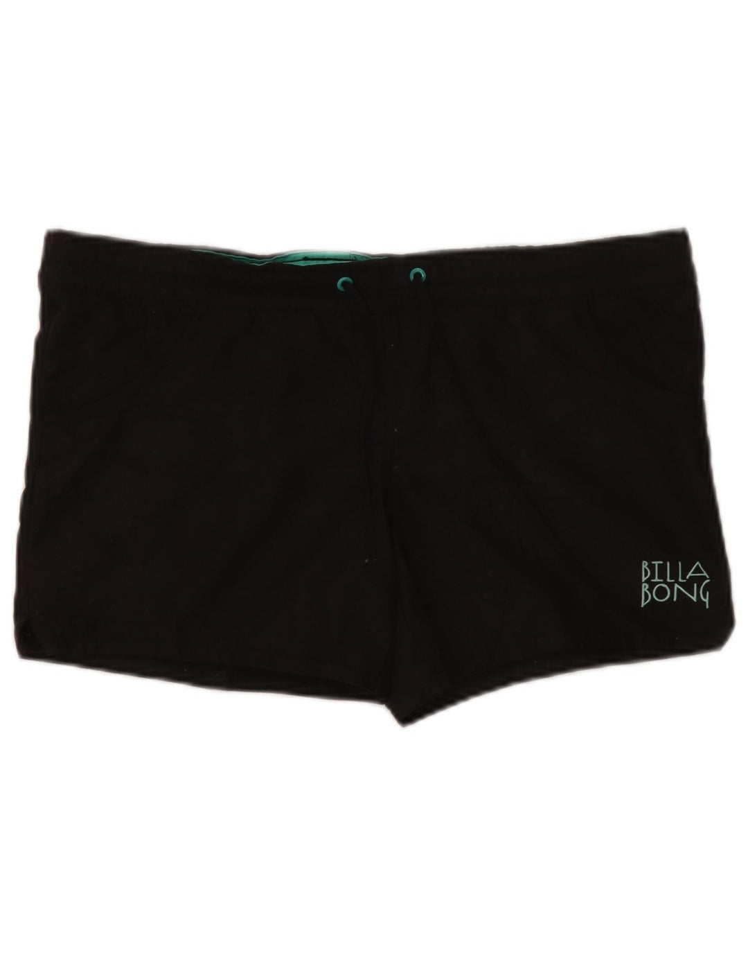 Billabong Womens Graphic Swimming Shorts US 10 Large Black Polyester