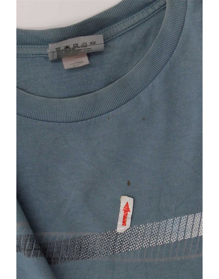 Nike Mens T-Shirt Top Small Blue Cotton
