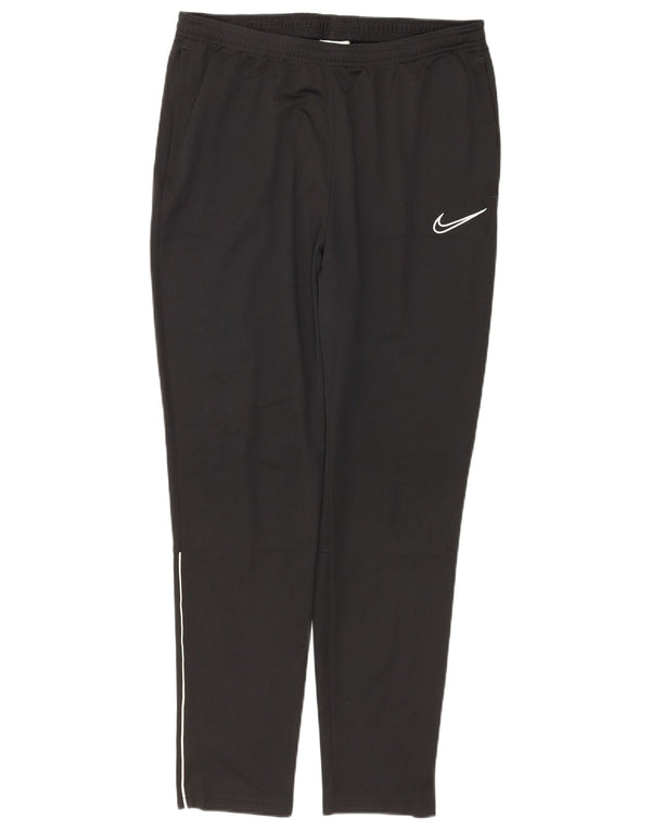NIKE Womens Dri Fit Tracksuit Trousers UK 14 Large  Black Polyester